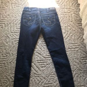 Women’s silver jeans